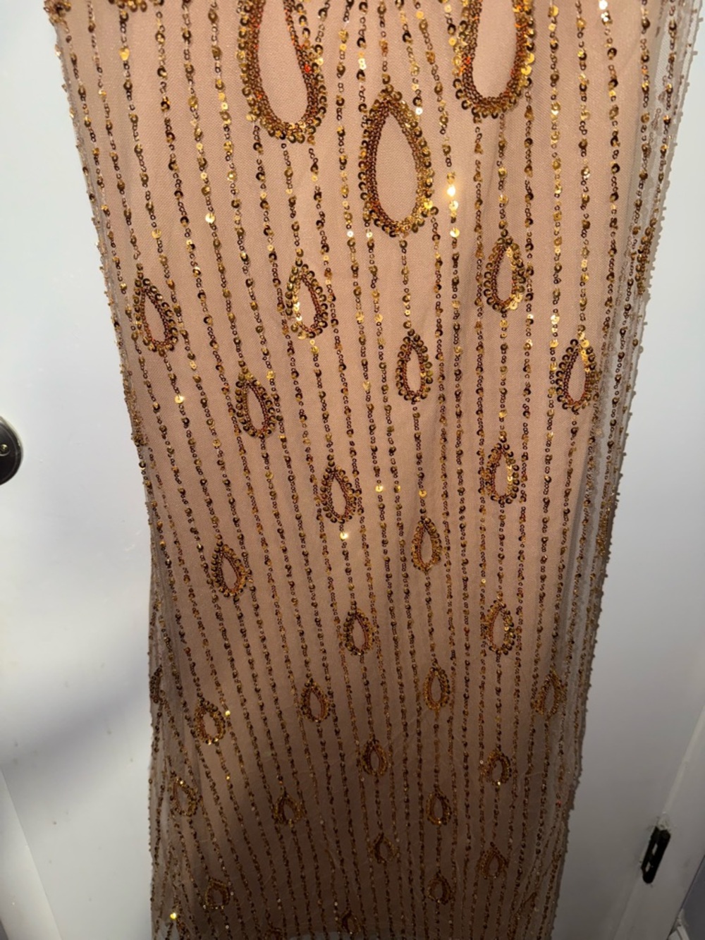 Fashion Nova | Sequin Strapless Gown - Gold - Picture 7 of 8